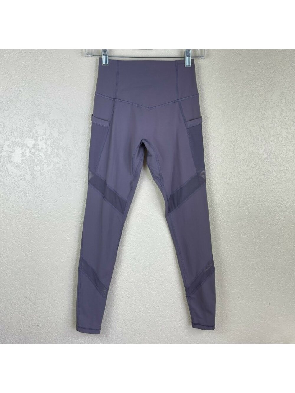 GLYDER Leggings Womens Size XS Mid Rise Pull On Ankle Athletic Workout Purple